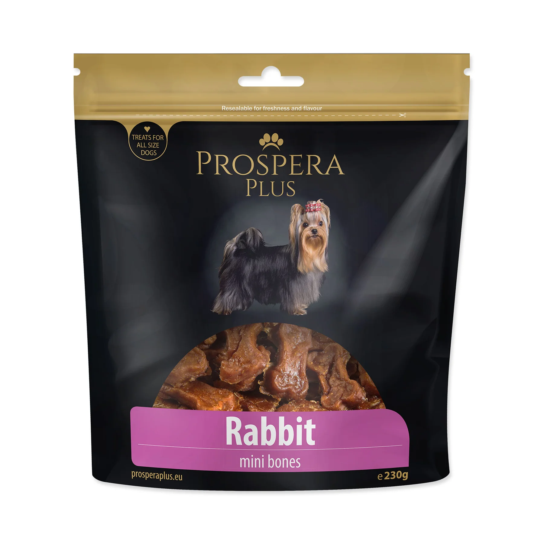 PROSPERA Plus Pochoutka králičí mini kosti 230 g