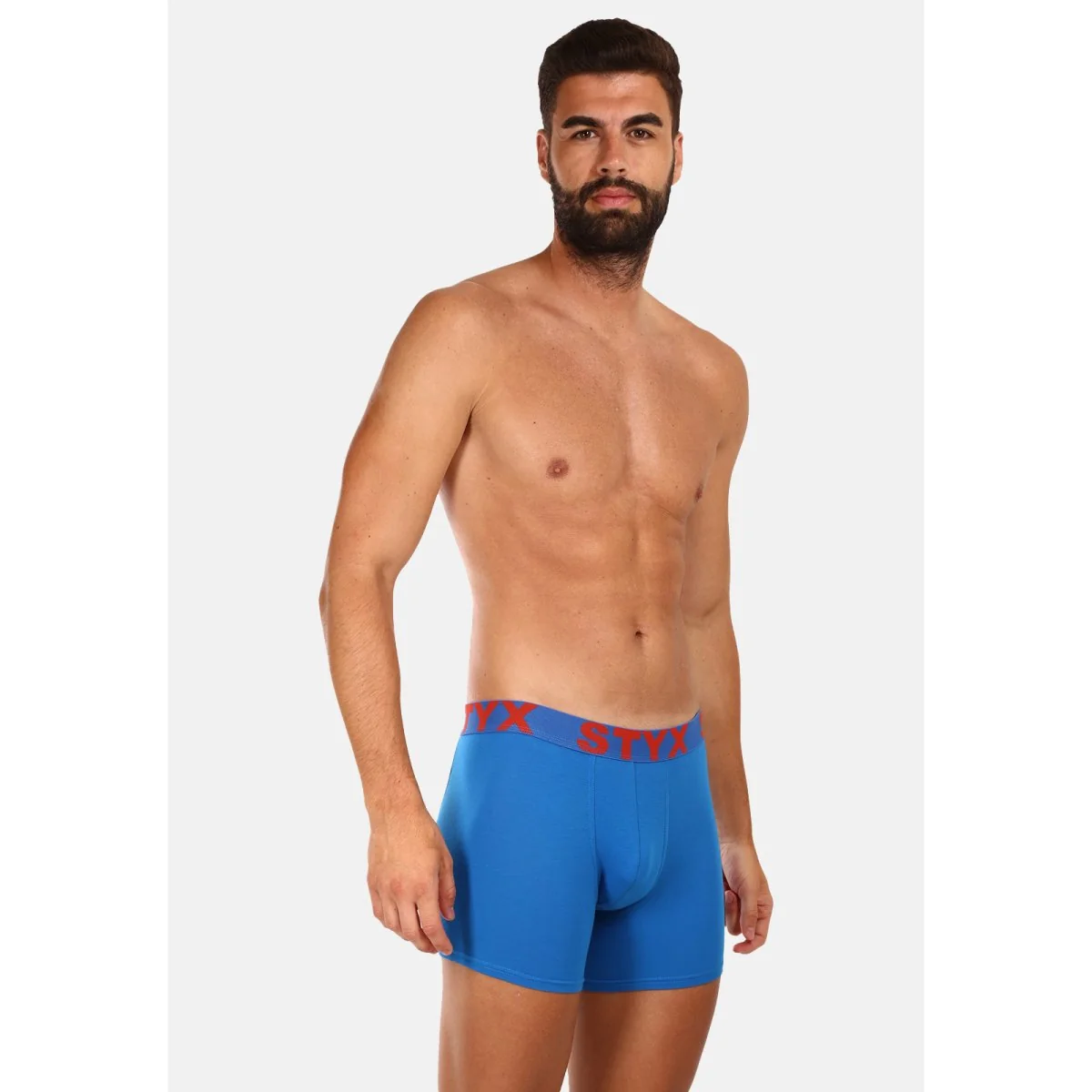 Styx 3PACK pánské boxerky long sportovní guma vícebarevné (3U96897) L 