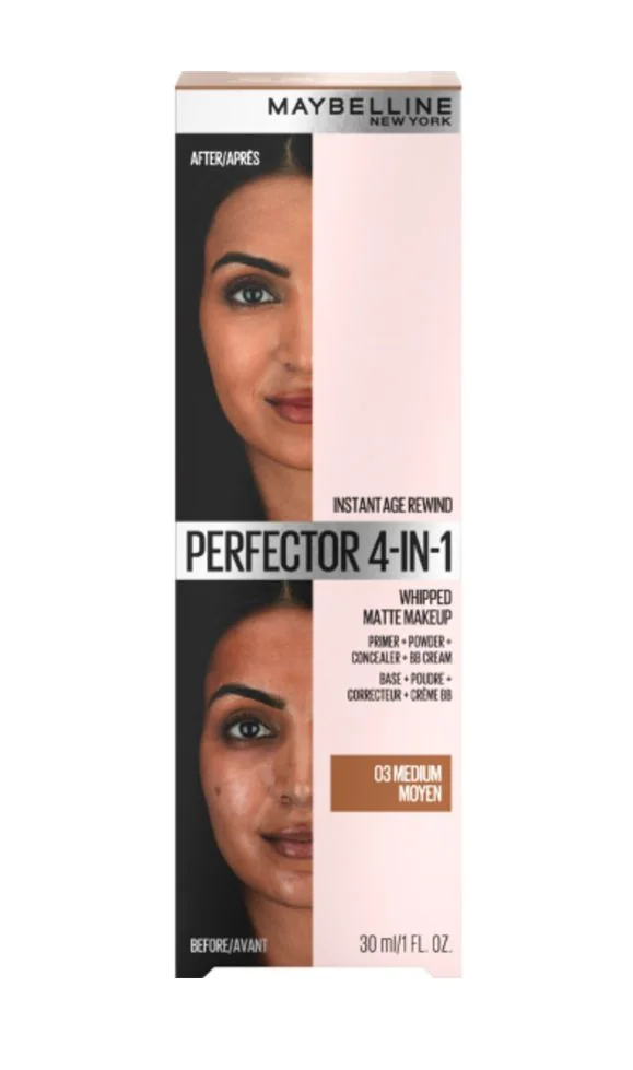 Maybelline Instant Age Rewind Perfector 4v1 odstín 03 Medium matující make-up 18 g