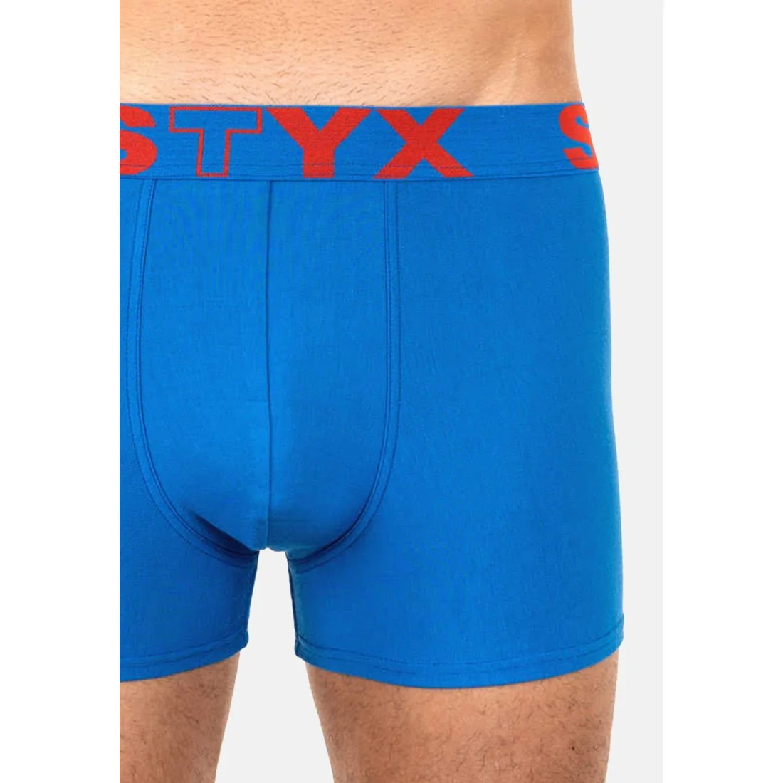 Styx Pánské boxerky sportovní guma modré (G967) L 