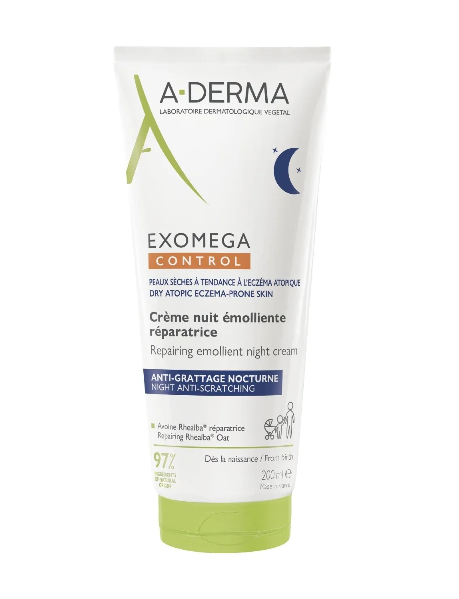 A-Derma Exomega Control Emolienční noční krém 200 ml