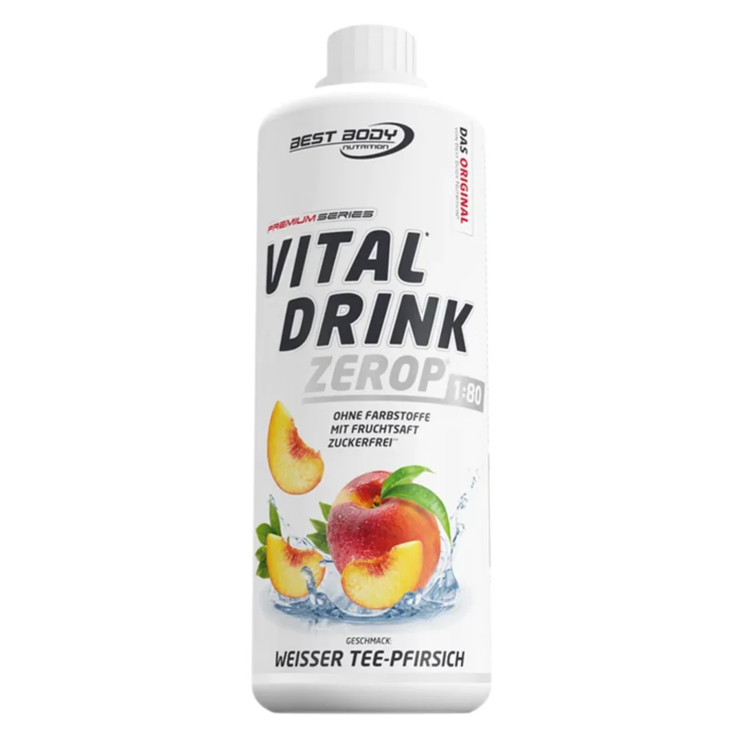 Best Body Vital drink Zerop 1000ml - ledový čaj s broskví