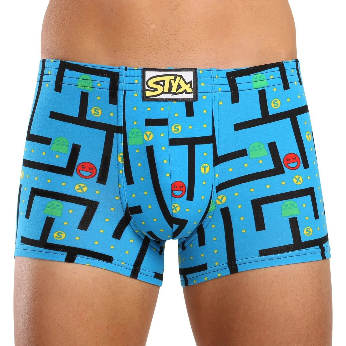 Styx 3PACK pánské boxerky art klasická guma vícebarevné (3Q12914) L 