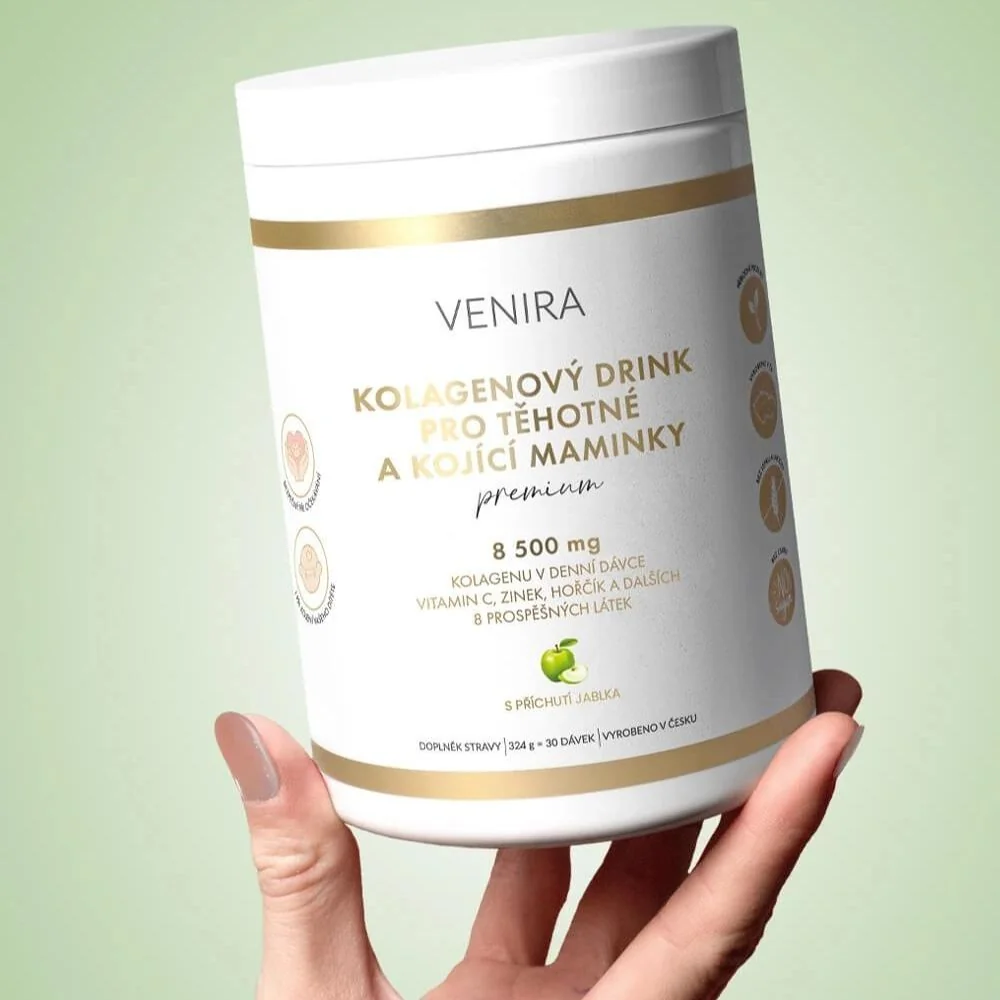 Venira Premium kolagenový drink pro těhotné a kojící maminky jablko 324 g