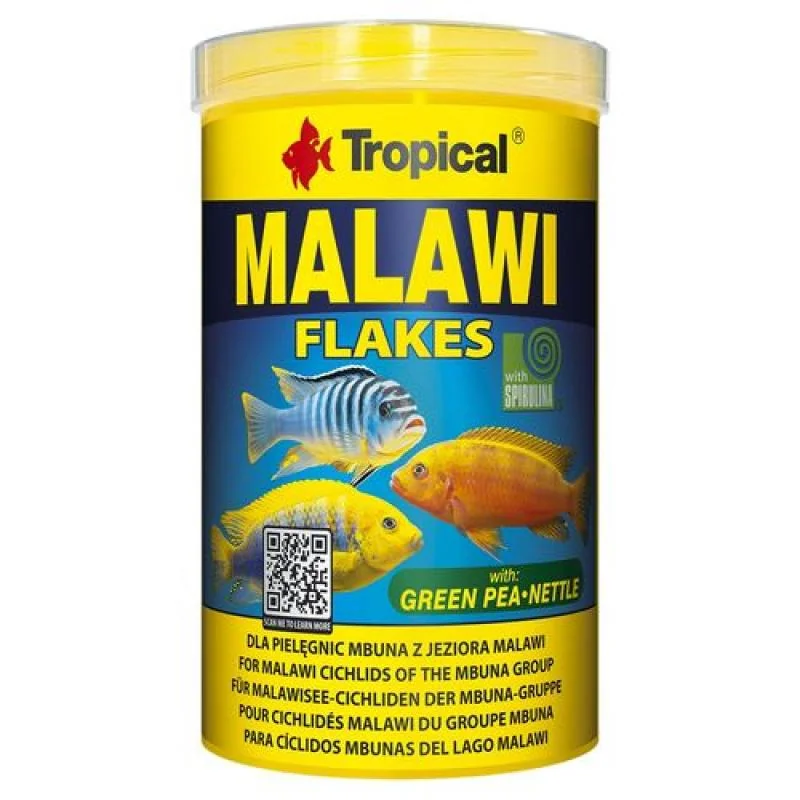 Tropical Malawi 1000ml/200g vícesložkové krmivo pro cichlidy z jezera Malawi