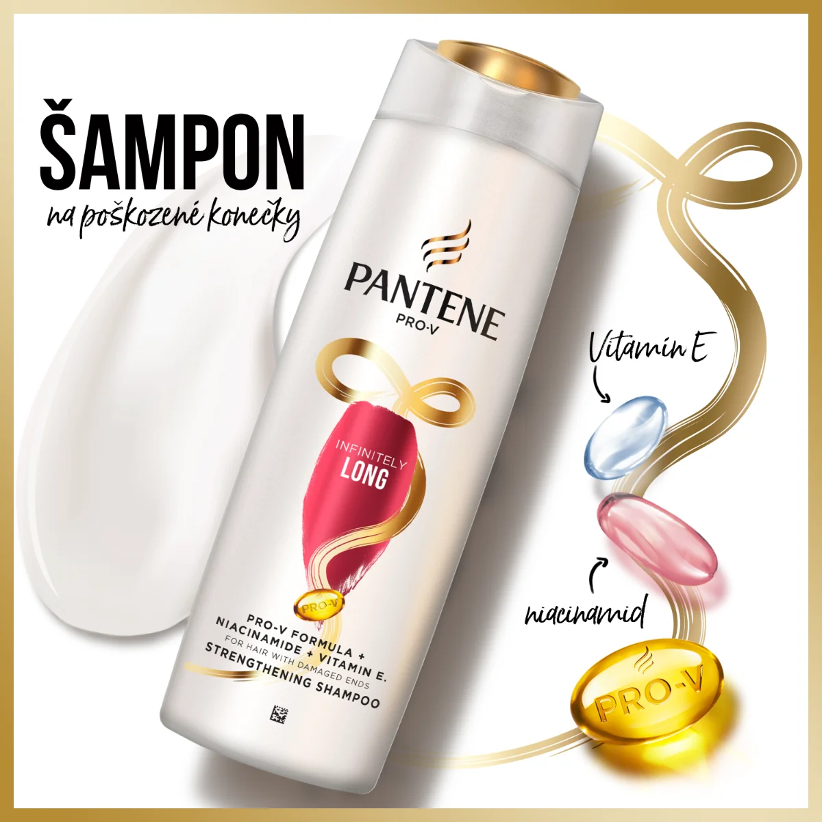 Pantene Pro-V Infinitely Long šampon na poškozené vlasy 400 ml