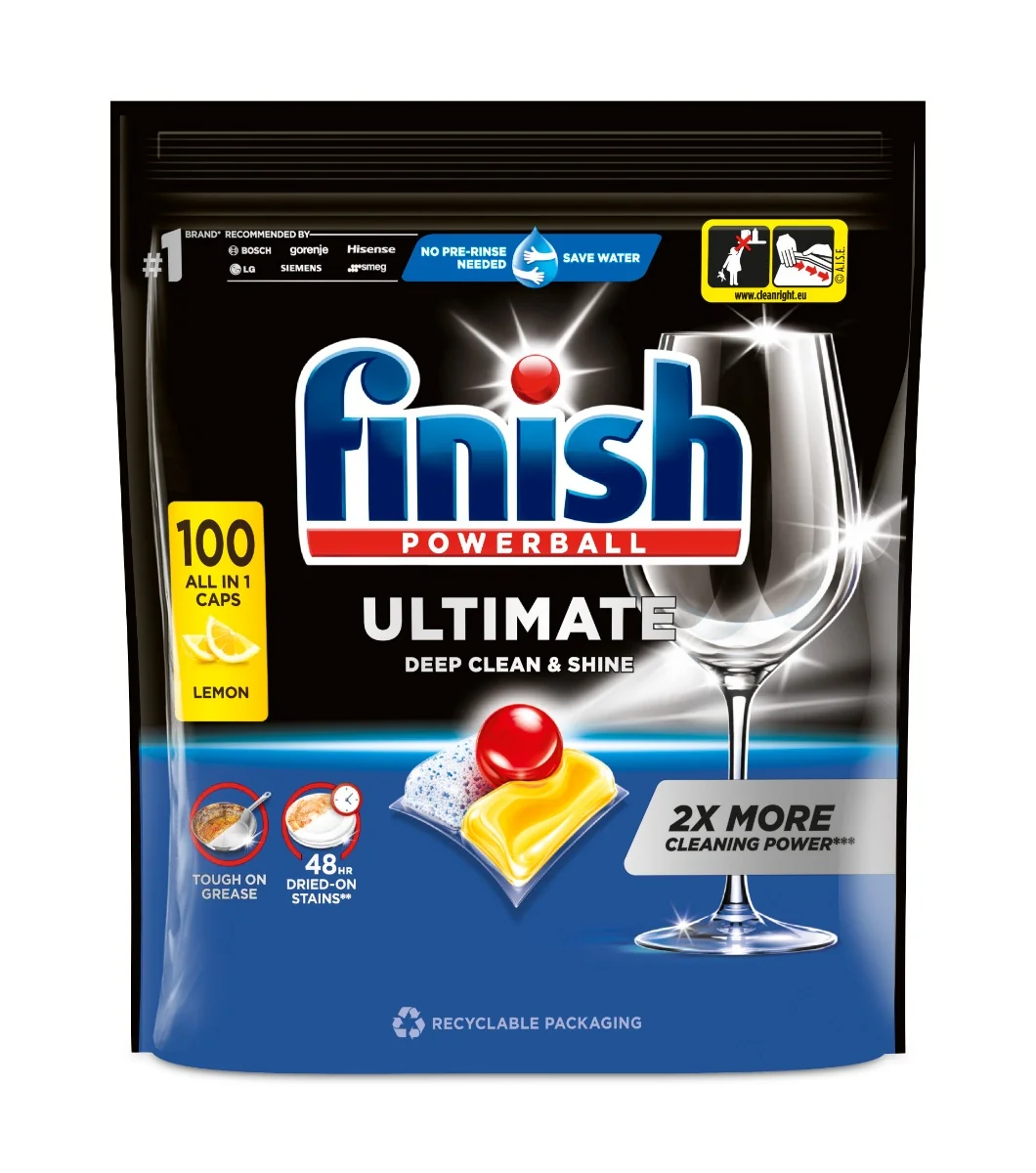 Finish Ultimate All in 1 lemon sparkle kapsle do myčky 100 ks