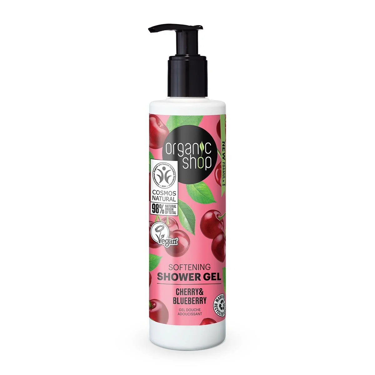 Organic Shop Zjemňující sprchový gel Třešeň a borůvka 280 ml