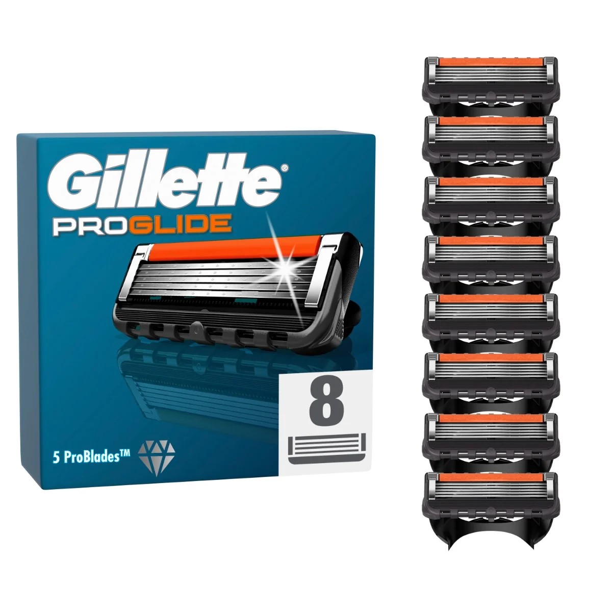 Gillette ProGlide Manual náhradní hlavice 8 ks