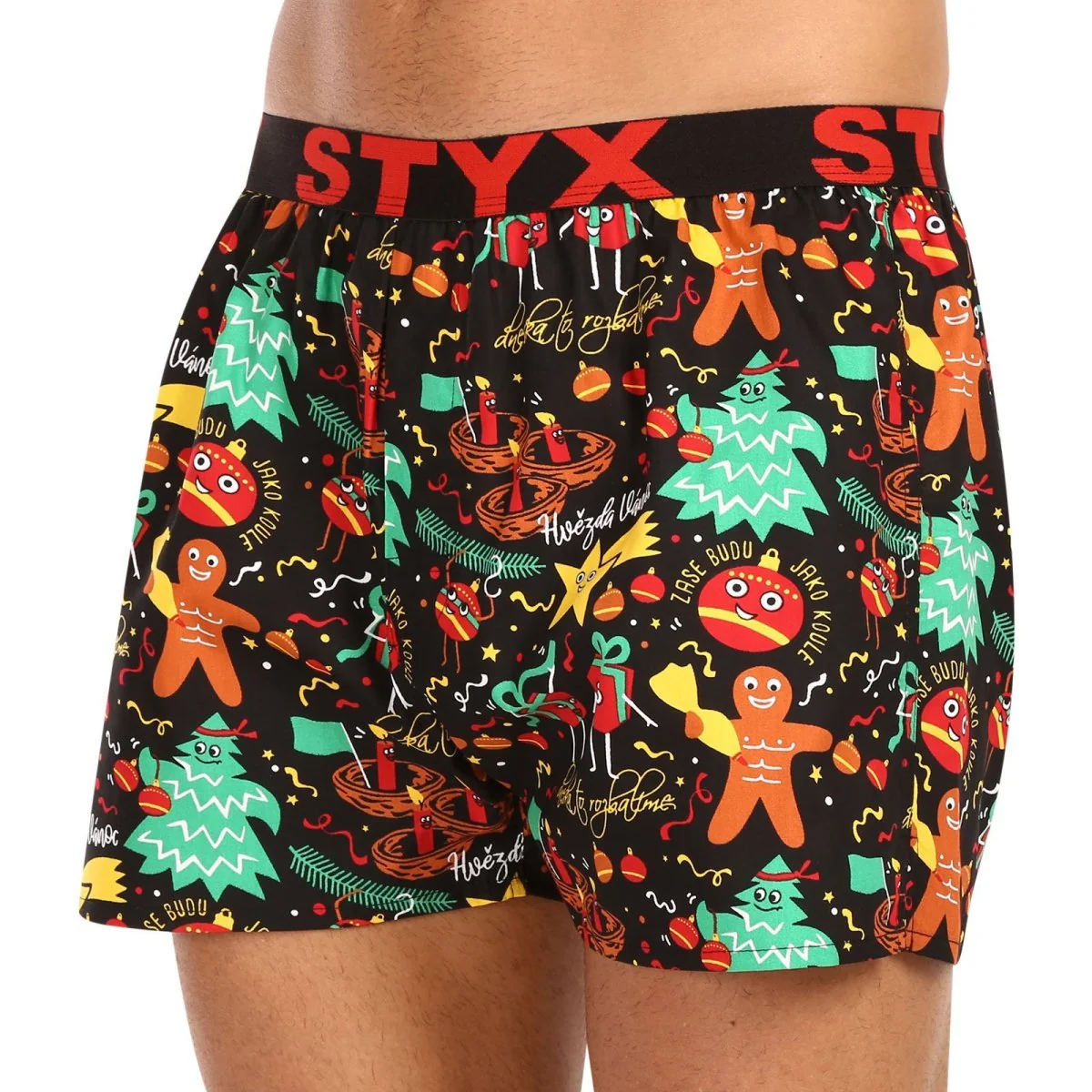 Styx 3PACK pánské trenky art sportovní guma vícebarevné (3B17134) XL 