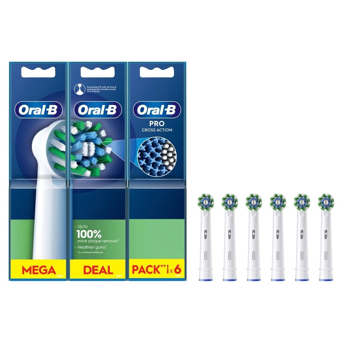 Oral-B EB 50-6 PRO Cross Action náhradní hlavice 6 ks