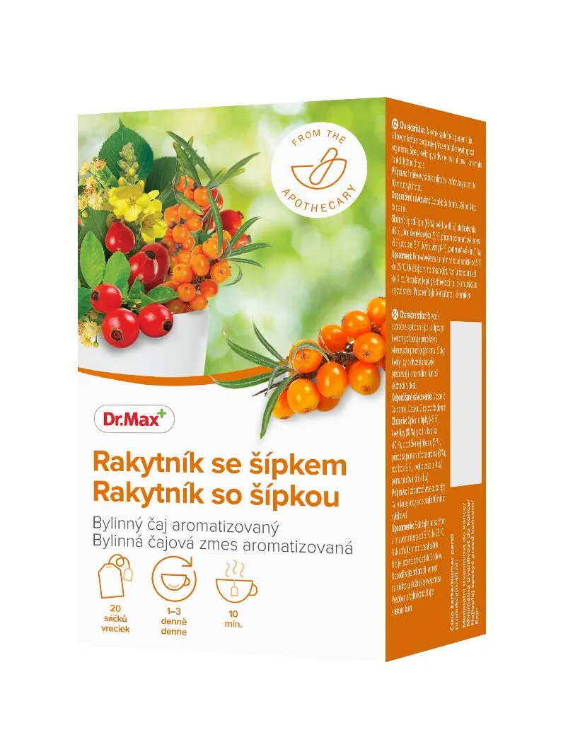 Dr. Max Rakytník se šípkem bylinný čaj 20x1,5 g