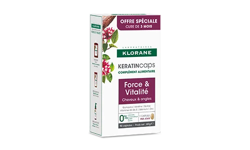 KLORANE Keratincaps Síla a vitalita 30 kapslí