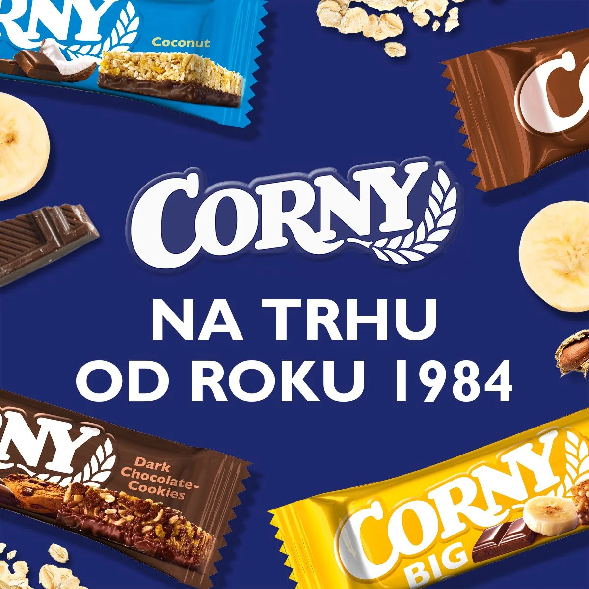 Corny BIG kokos v mléčné čokoládě müsli tyčinka 50 g