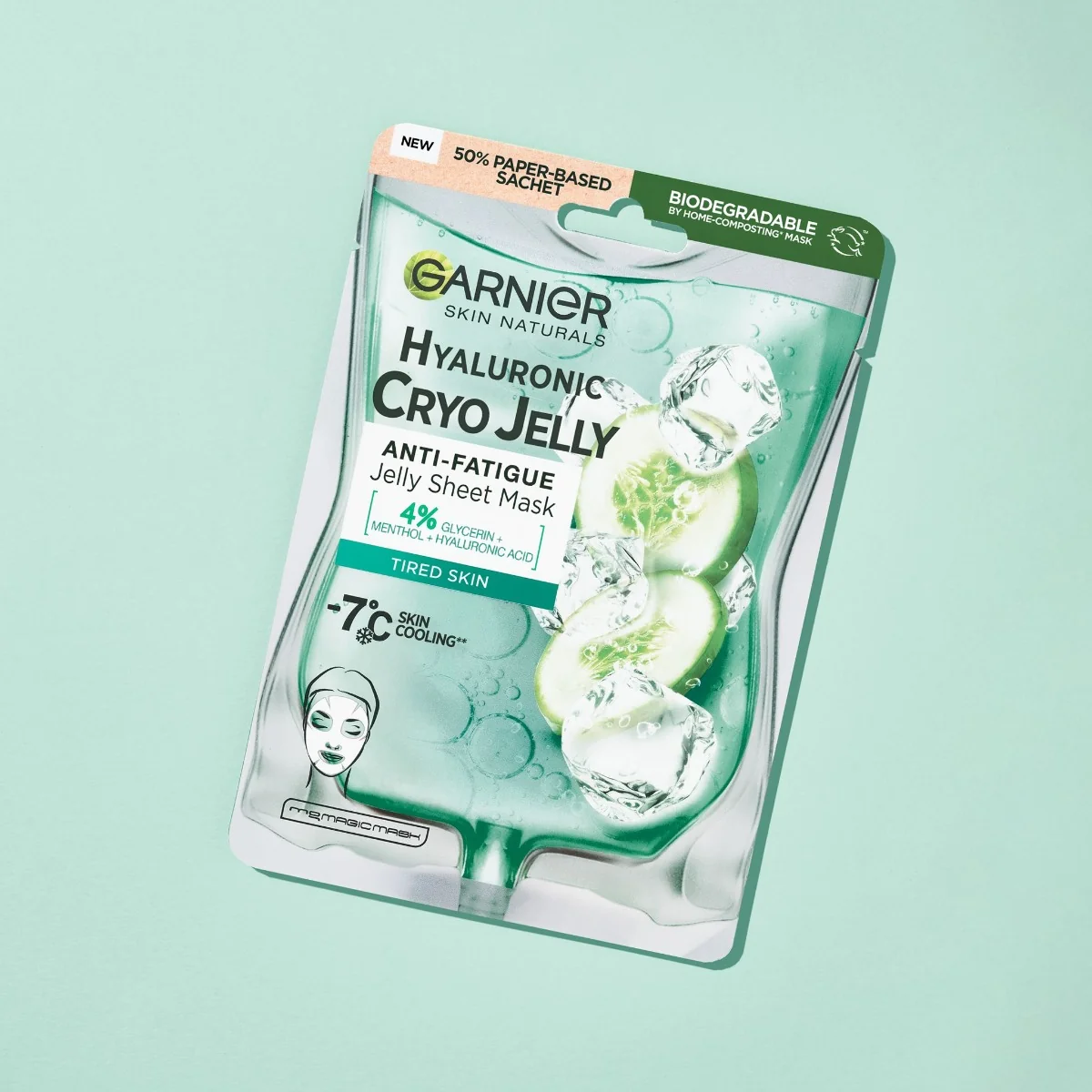 Garnier Skin Naturals Cryo Jelly Gelová pleťová maska chladivá 27 g