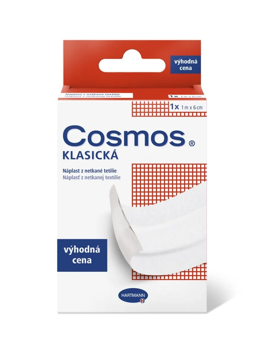 Cosmos Klasická z netkané textílie 1 m x 6 cm náplast 1 ks