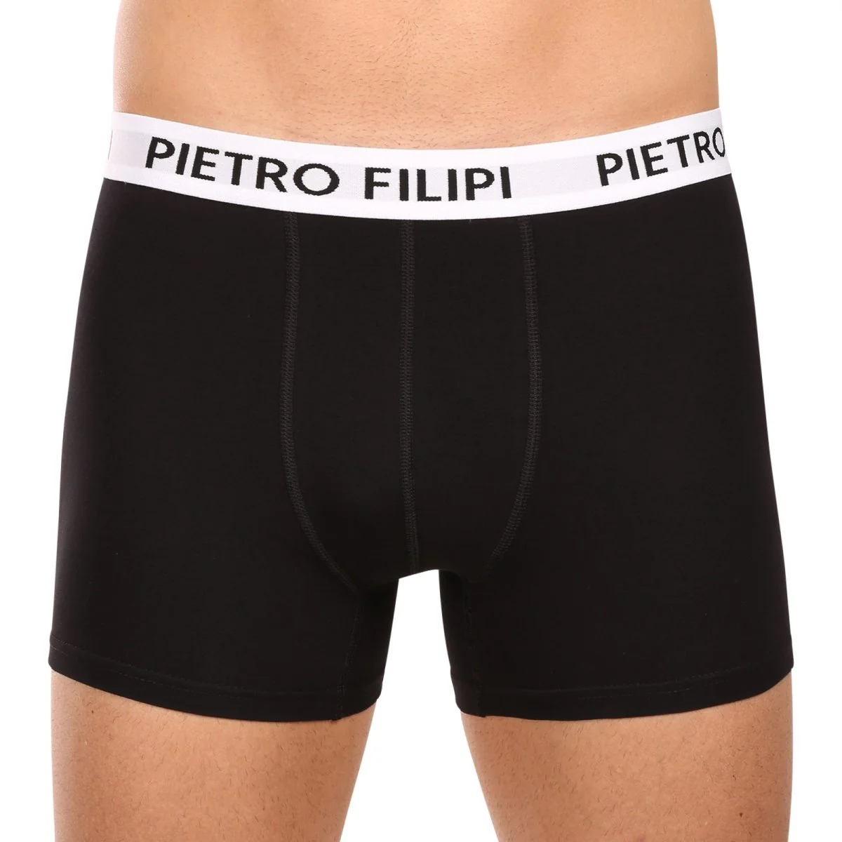 Pietro Filipi 3PACK pánské boxerky černé (3BCL007) XL 