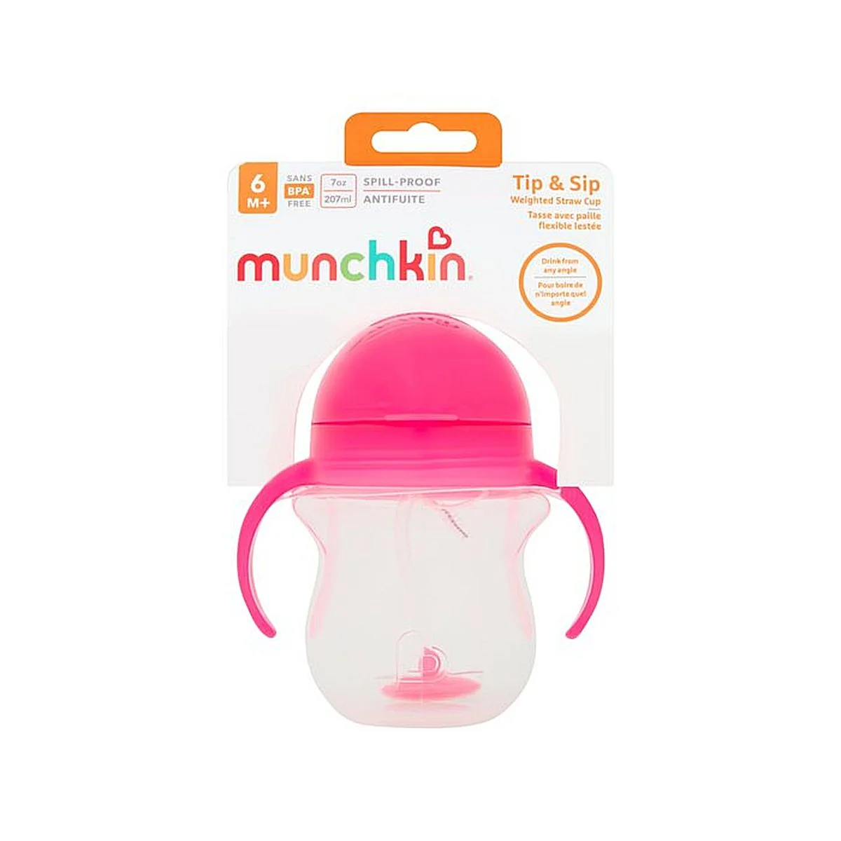 Munchkin Click Lock™ Hrneček 207 ml růžový