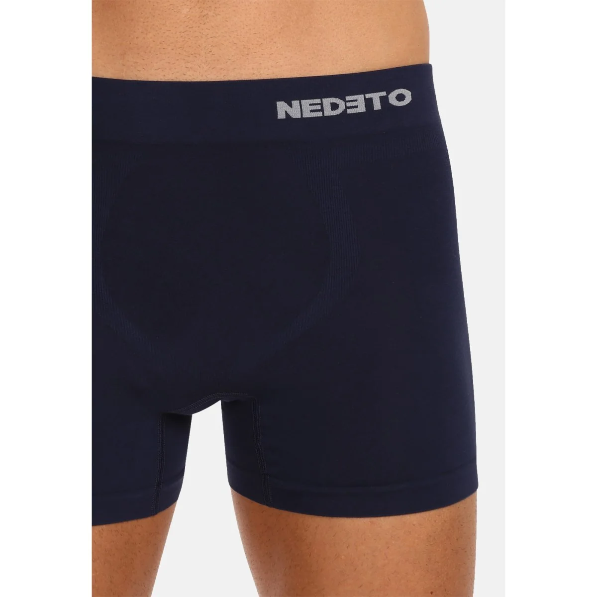 Nedeto 5PACK pánské boxerky bezešvé bambusové modré (5NDTB002S) M 