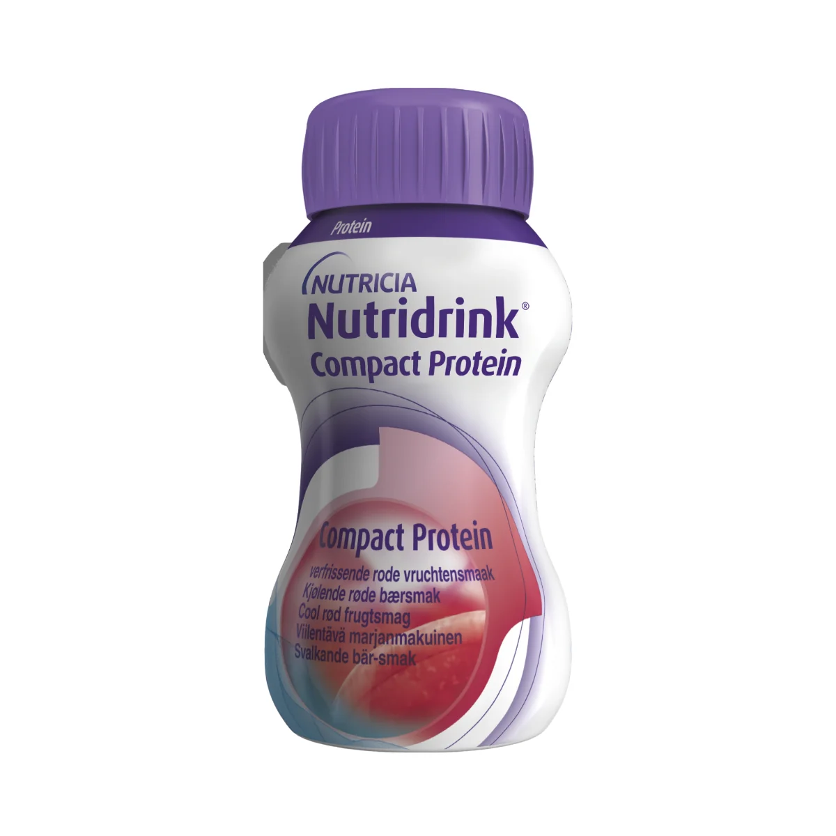 Nutridrink Compact Protein s příchutí chladivého červeného ovoce 4x125 ml