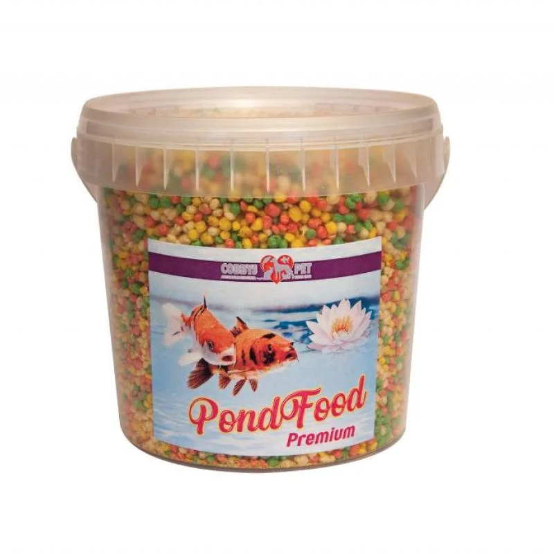 Cobbyspet POND GRANULES COLOUR SMALL 1l / 100g kbelík 