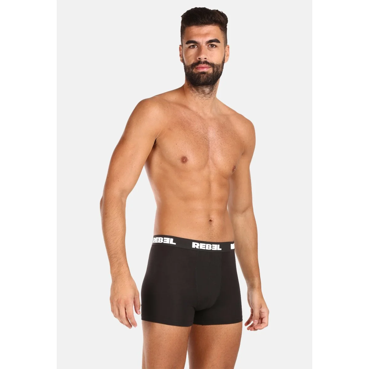 Nedeto 10PACK pánské boxerky Rebel černé (10NBR001) M 