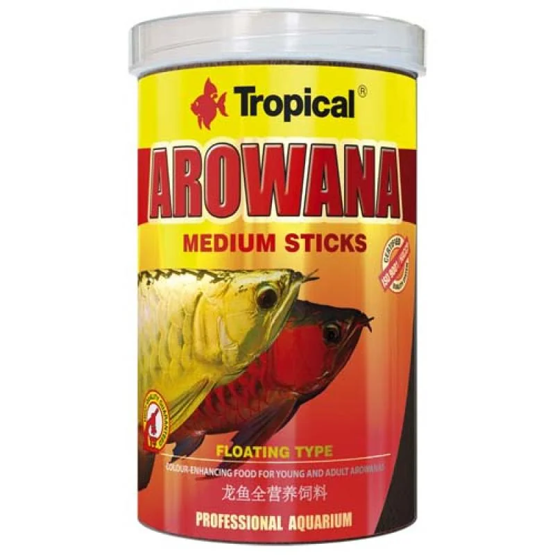 Tropical Arowana Medium 1000ml/360g vyfarbujúce krmivo pro střední cichlidy a mladé A