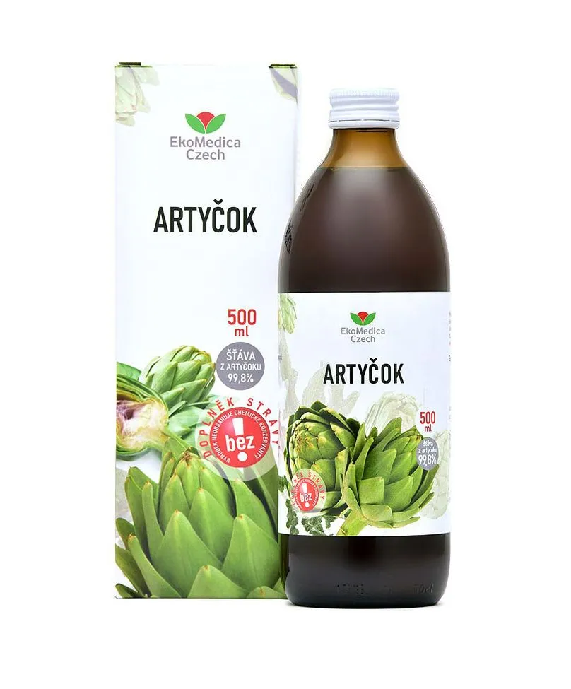 Ekomedica Artyčok 99,8% šťáva 500 ml