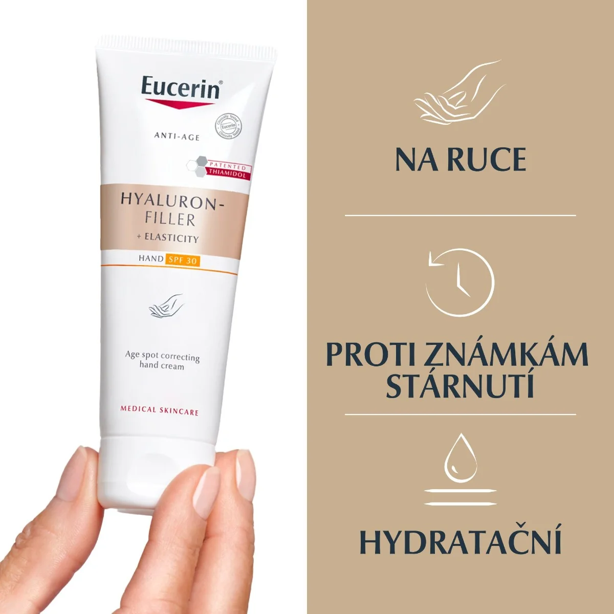 Eucerin Hyaluron-Filler + Elasticity krém na ruce 75 ml