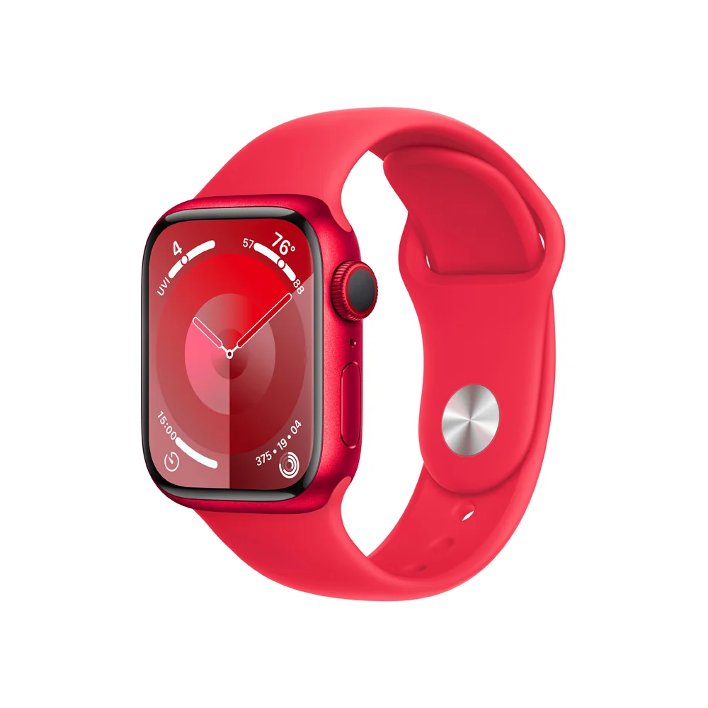 Apple Watch S9 Cellular 41 mm sport band M/L smart hodinky Red