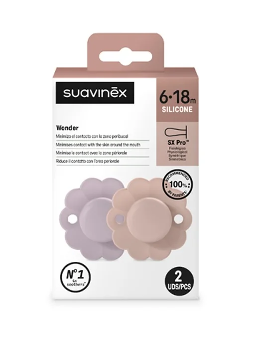 Suavinex Wonder Dudlík 6-18m 2 ks mist+pale