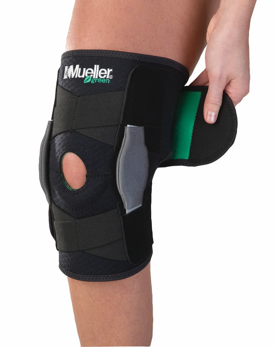 Mueller Sports Medicine Green Adjustable Hinged Knee Brace, ortéza na koleno, uni