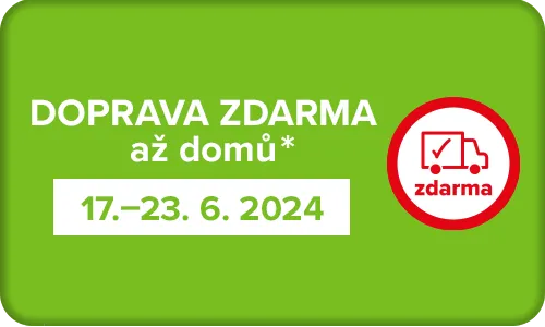 Doprava zdarma až domů 17. - 23. 6. 2024