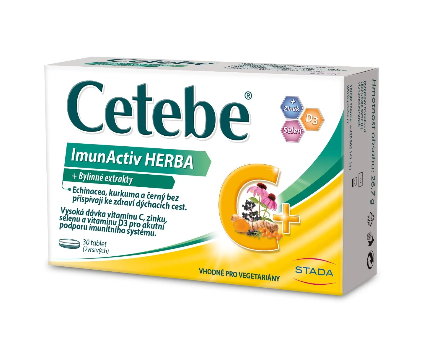 Cetebe ImunActiv HERBA 30 tablet