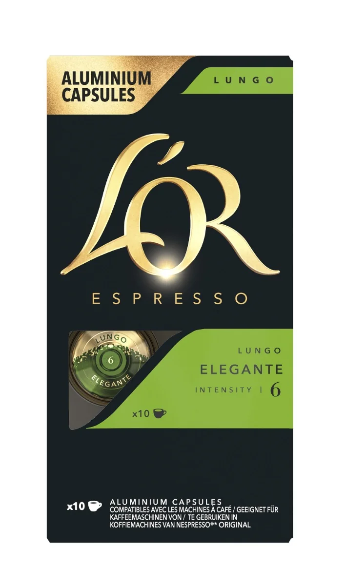 L'OR Espresso Lungo Elegante kávové kapsle 10 ks