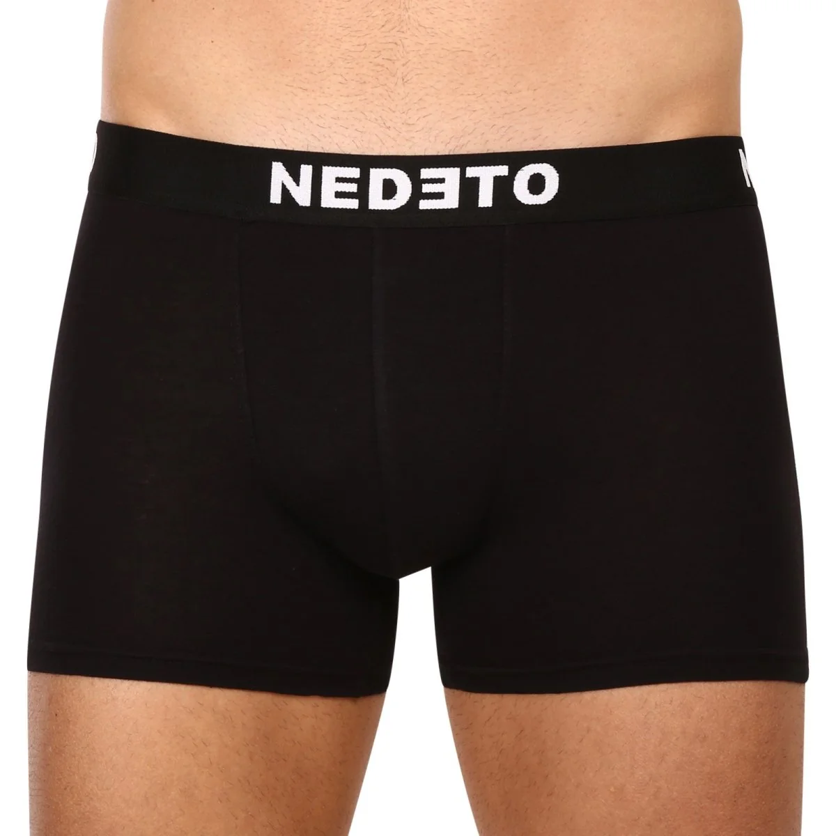 Nedeto 10PACK pánské boxerky černé (10NB001b) 3XL 