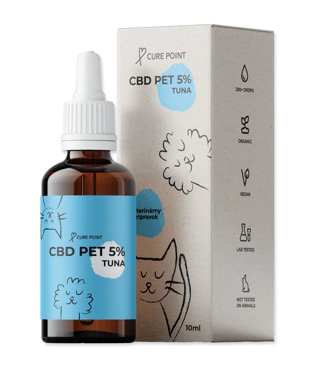 Cure Point CBD Pet 5% tuňák olej 10 ml