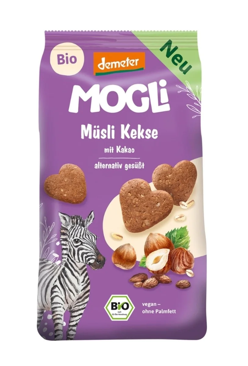 MOGLi BIO Kakaové müsli sušenky 125 g