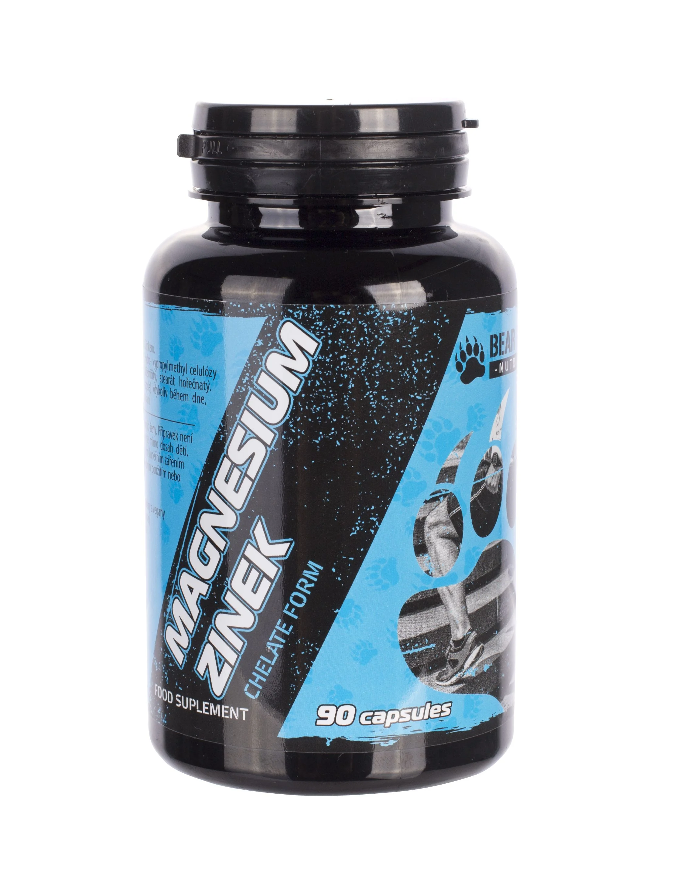 BEAR FOOT NUTRITION Magnesium + Zinek 90 kapslí