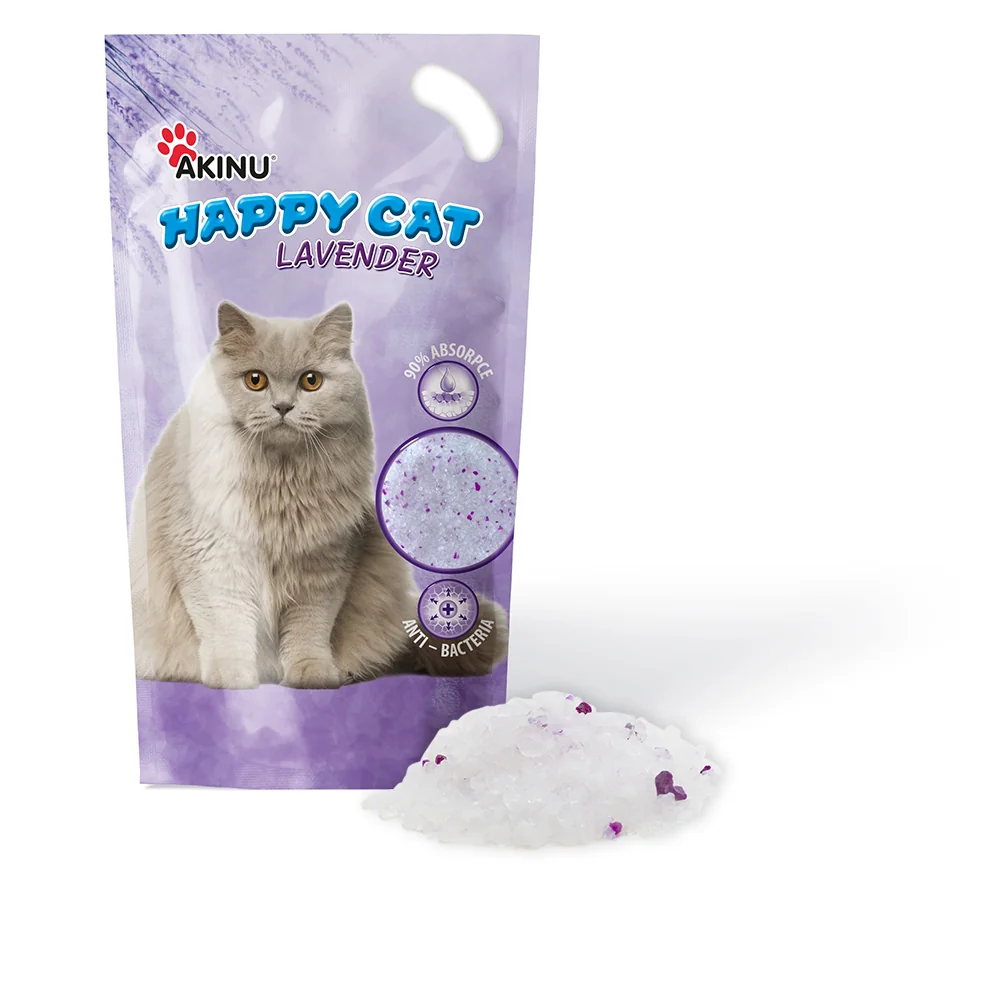 Akinu HAPPY CAT Silika gel levadule stelivo pro kočky 7,2 l 