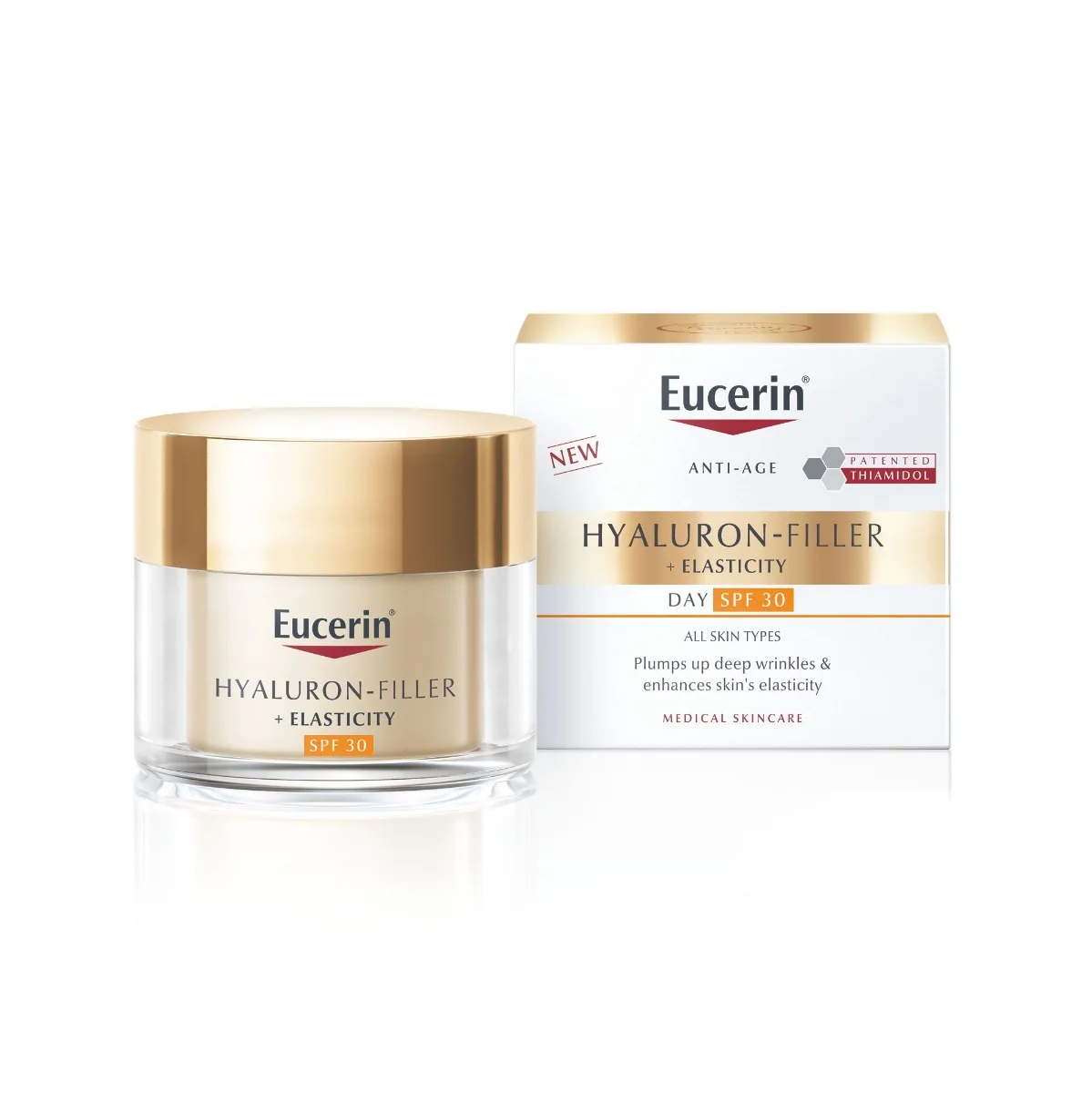 Eucerin Hyaluron-Filler + Elasticity SPF30 denní krém 50 ml