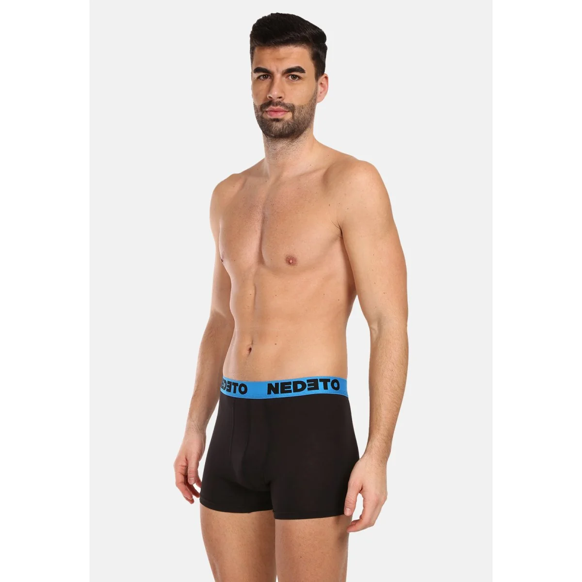 Nedeto 7PACK pánské boxerky černé (7NB002b) XL 