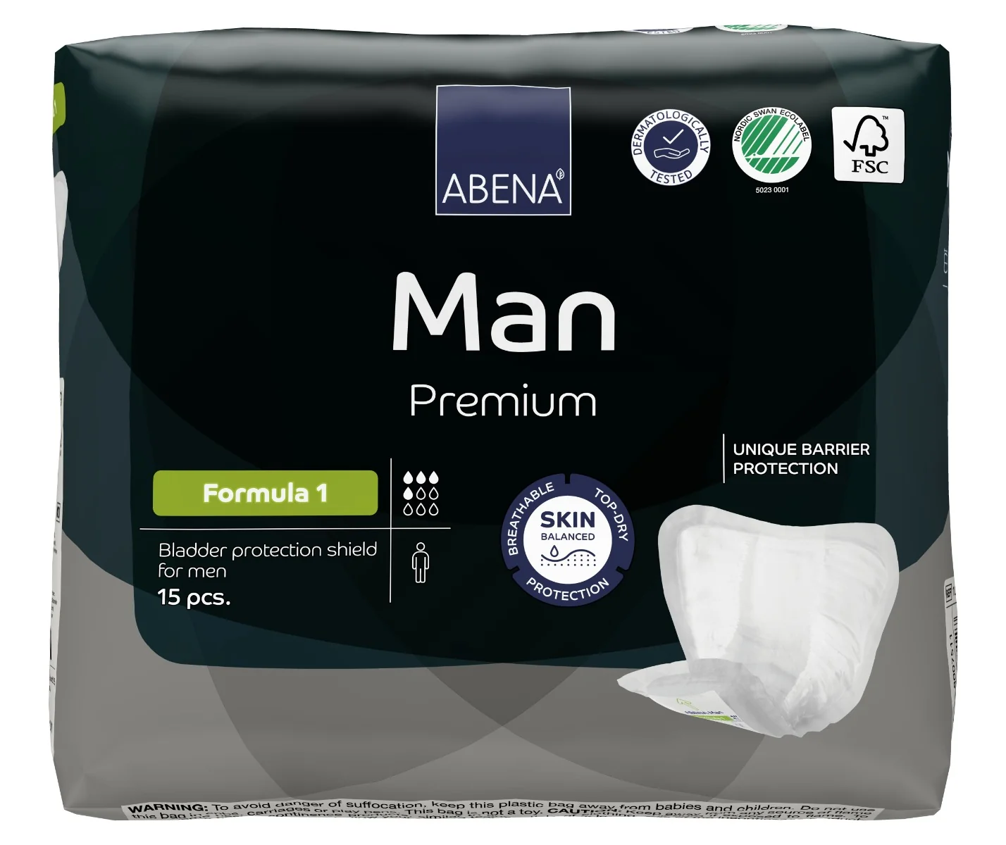 Abena Man Premium Formula 1 inkontinenční vložky pro muže 15 ks