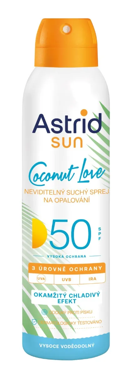 Astrid Sun Neviditelný suchý sprej na opalování SPF50 150 ml
