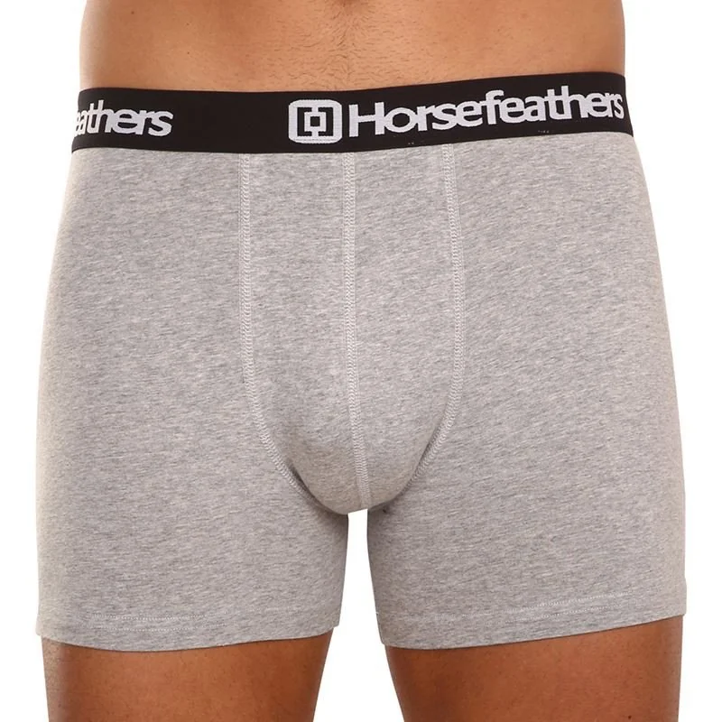 Horsefeathers 3PACK pánské boxerky Dynasty heather gray (AM067C) L 