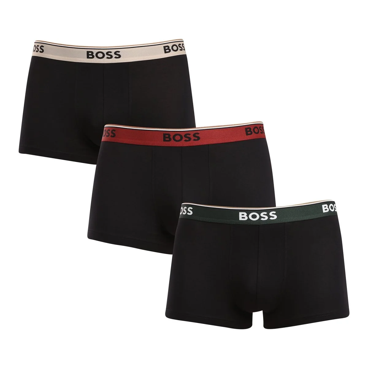 BOSS 3PACK pánské boxerky černé (50517827 968) L 