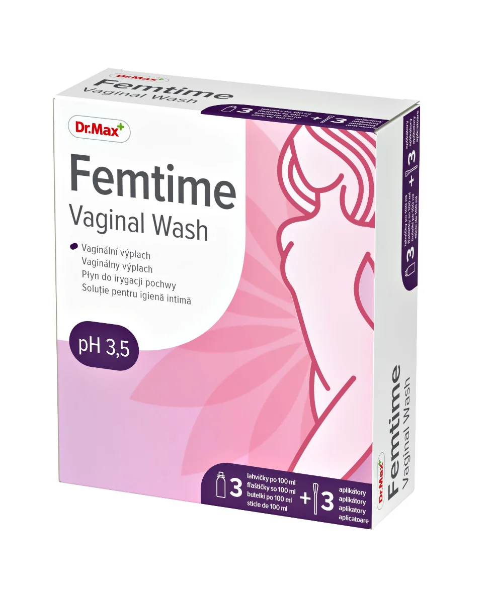 Dr. Max Femtime Vaginal Wash 3x100 ml + 3 aplikátory