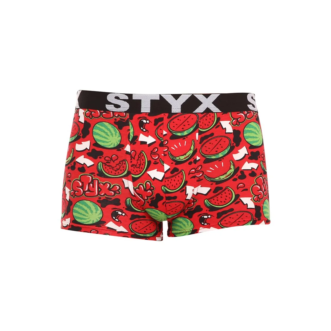 Styx Pánské boxerky art sportovní guma nadrozměr melouny (R1459) 5XL 