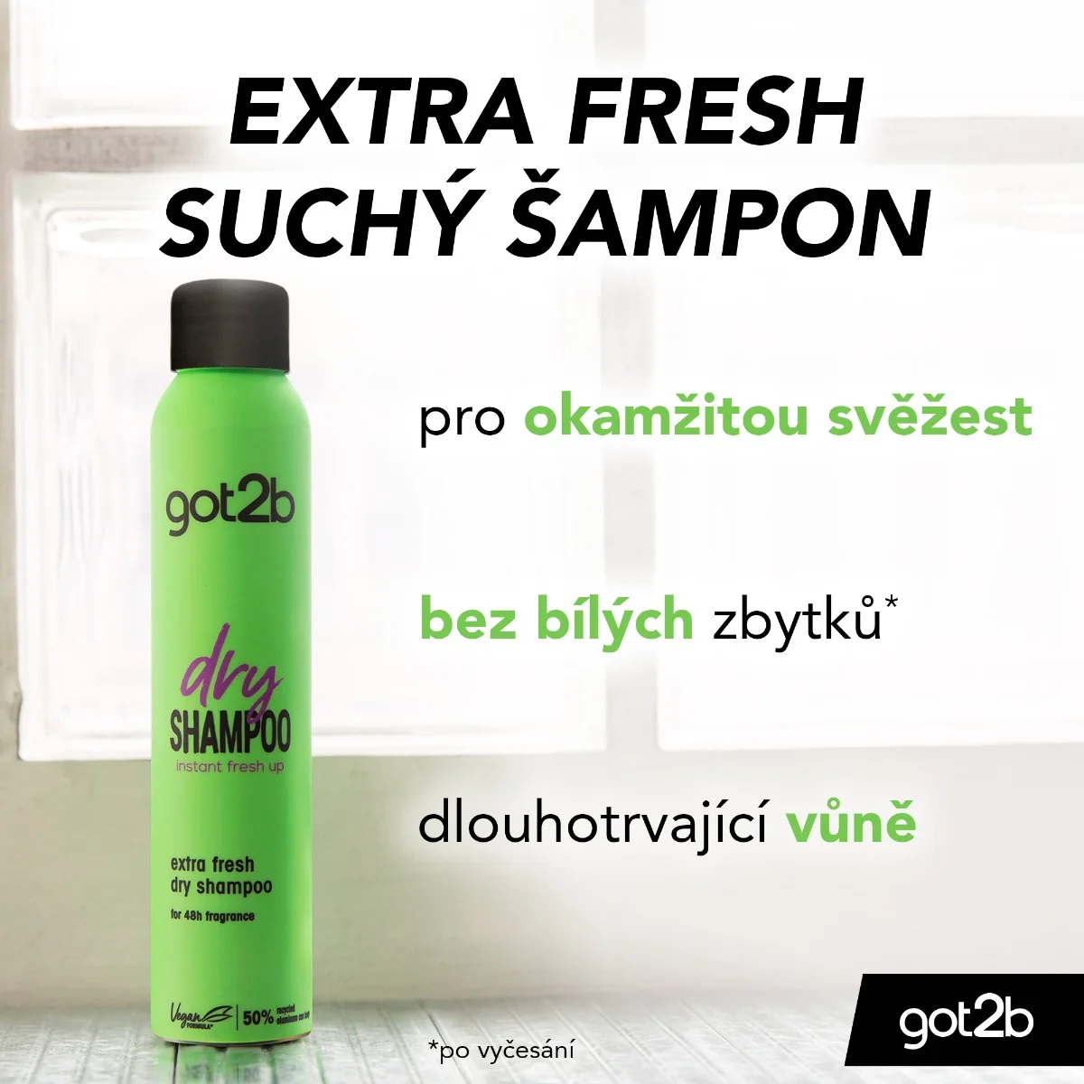 got2b Extra Fresh suchý šampon extra svěžest 200 ml