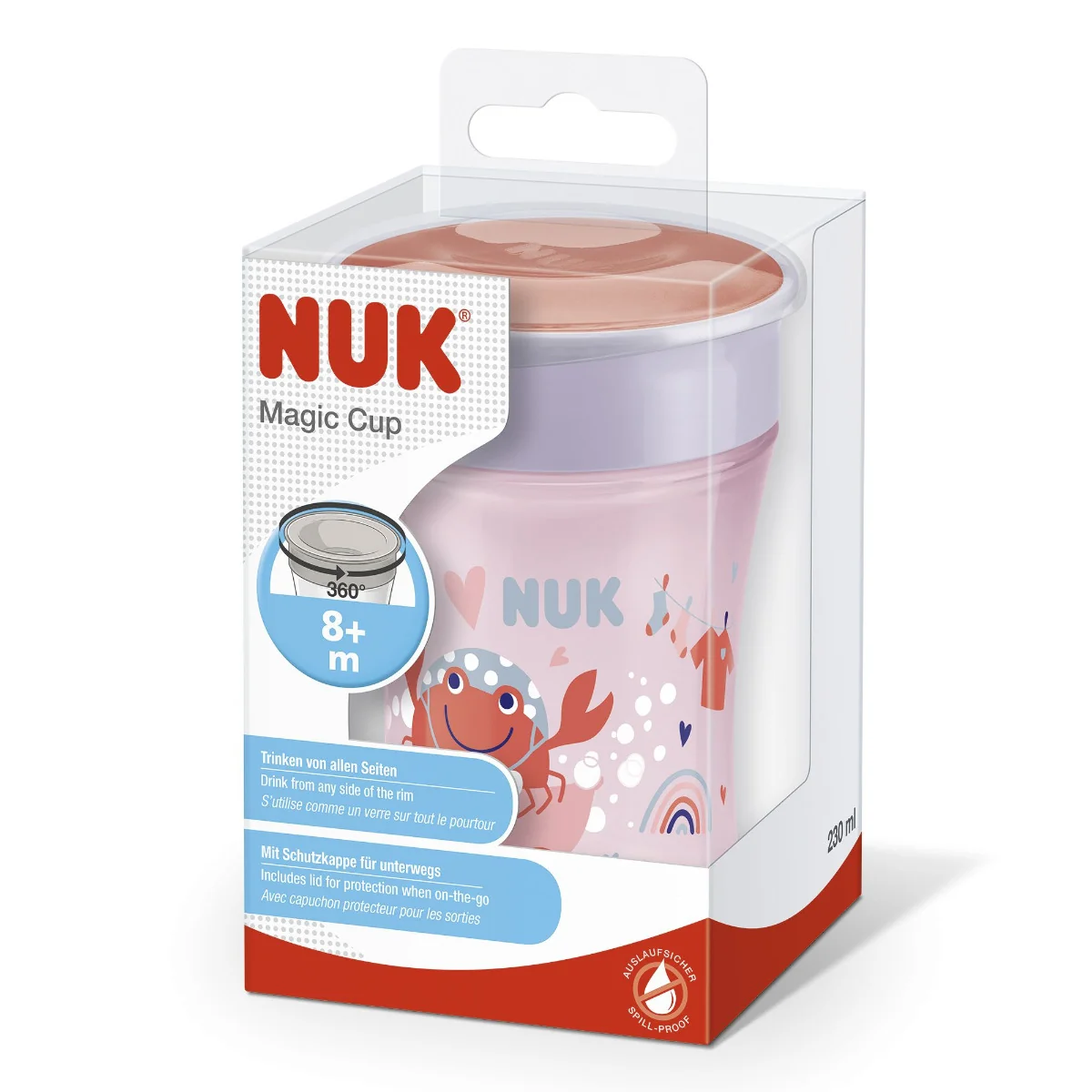 NUK Hrnek Magic Cup s víčkem 230 ml 1 ks